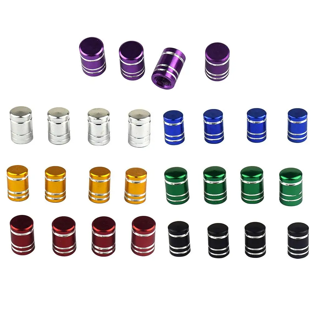 Auto Wheel Valves Car Tyre Stem Air Caps Cover for Vehicle Car Truck Pickup RV ATV Motorcycle Etc 11mm Diam Aluminum 2019