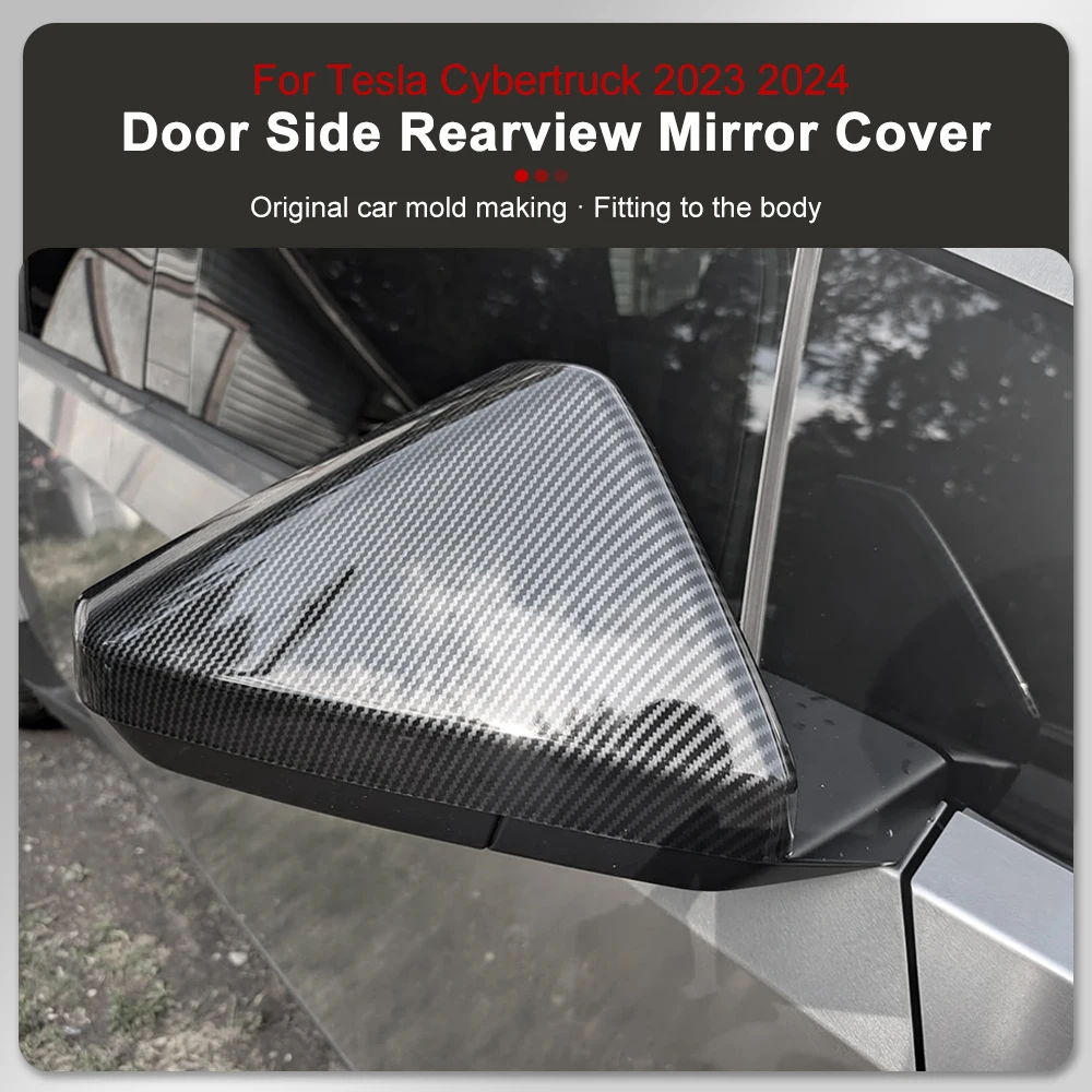 Rearview Mirror Cover Caps Protection ​For Tesla Cybertruck 2024 Pickup Truck ABS Door Side Car Modify Decoration Accessories