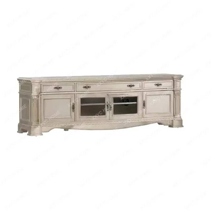 XX retro solid wood TV cabinet post-modern simple living room furniture locker