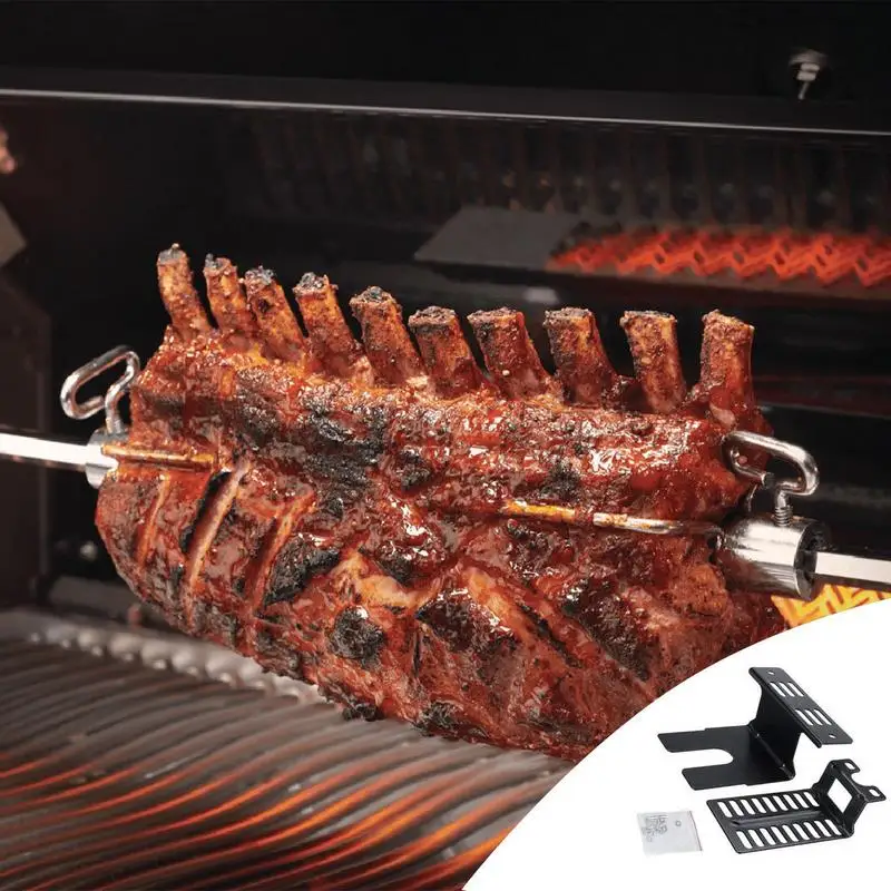 Universal Electric Barbecue Grill Slide Rotisserie Motor Bracket Portable BBQ Accessories Barbecue Grill Motor Holders