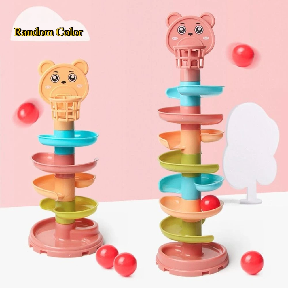 Rolling Ball Baby Toys Development Games Montessori Educational Toys Montessori Activity Stacking Toys For Babies(Color Random)