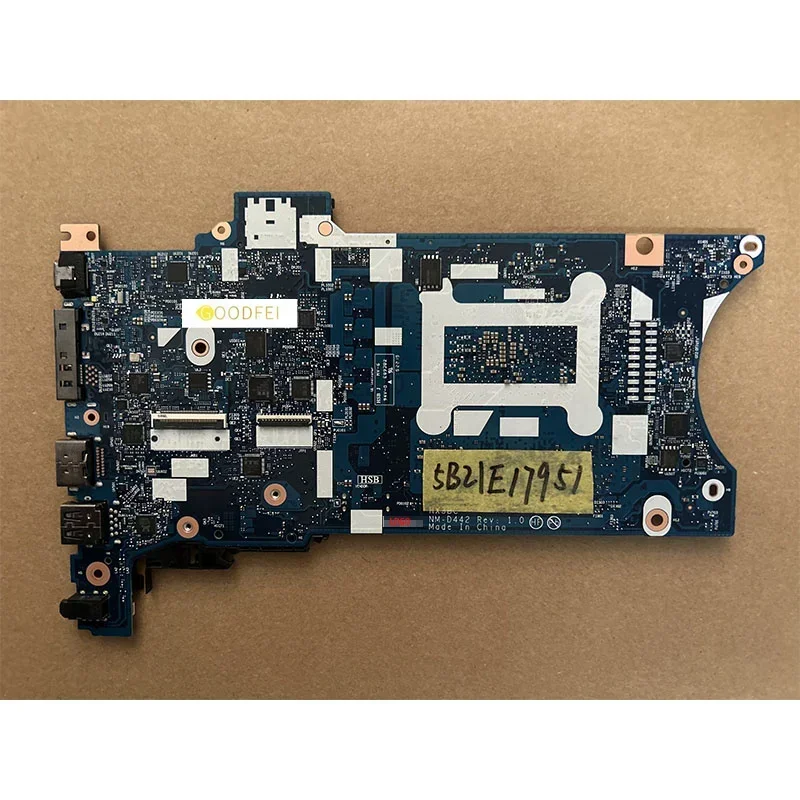 5B21E17951 5B21E17916 For Lenovo ThinkPad T14s Gen 2 X13 Gen 2 AMD R7-5850UP NM-D442 16G Laptop Motherboard WLAN M.2 only