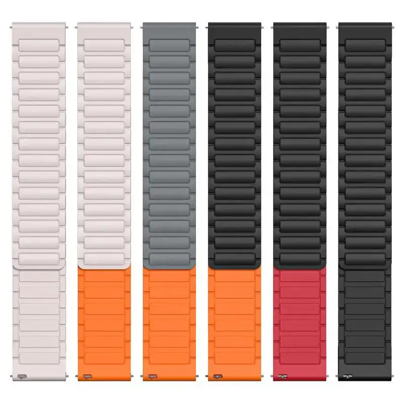 22mm Silicone Strap For COLMI M42 I30 C63 P68 C81 Replace Soft Bracelet COLMI P82 P81 V73 V68 P71 V76 Magnetic Loop Sports Bands