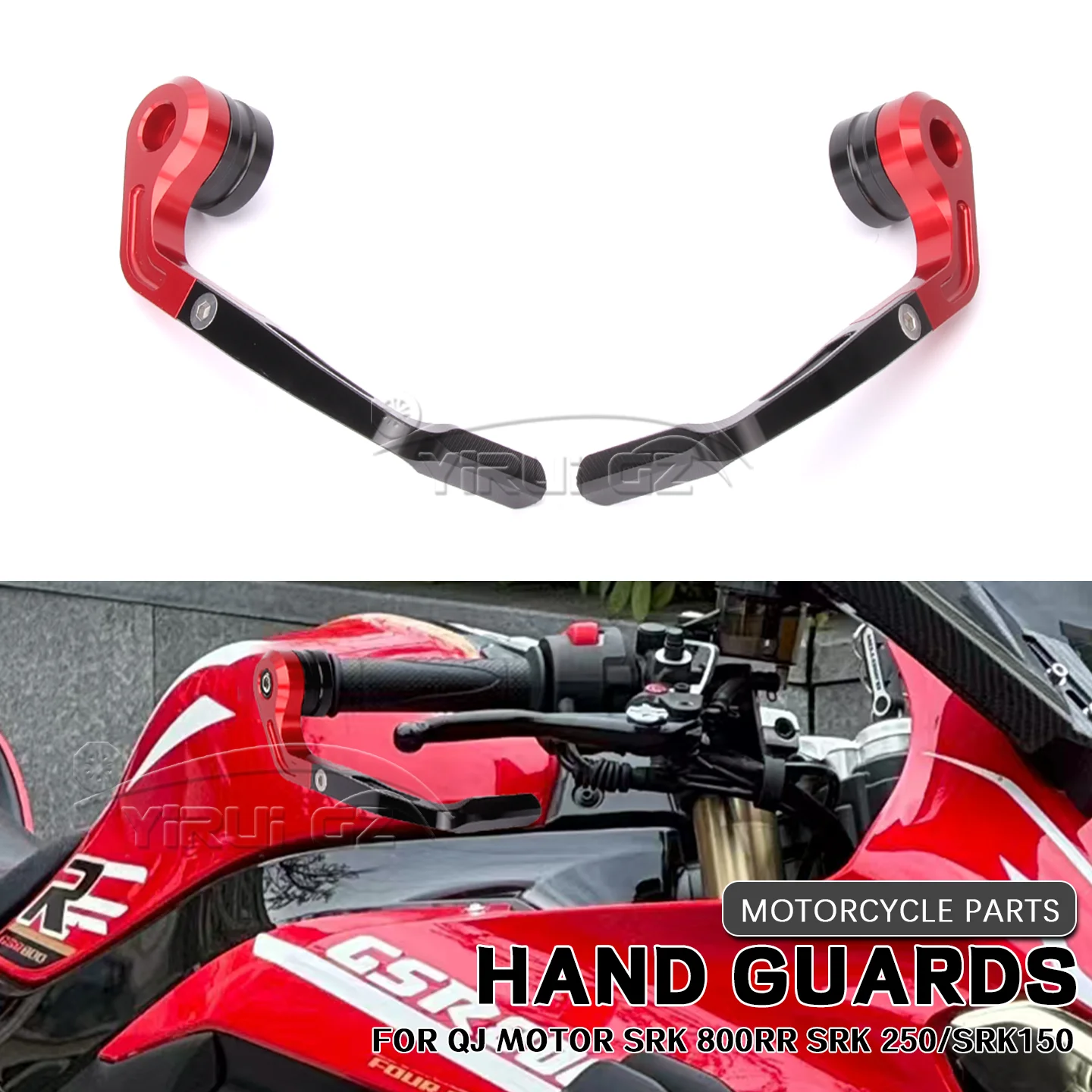 

Brake Lever Guard CNC Aluminium 7/8"Handlebar Protectors Universal handlebar protection For QJMotor SRK 800RR QJ SRK 250/SRK150