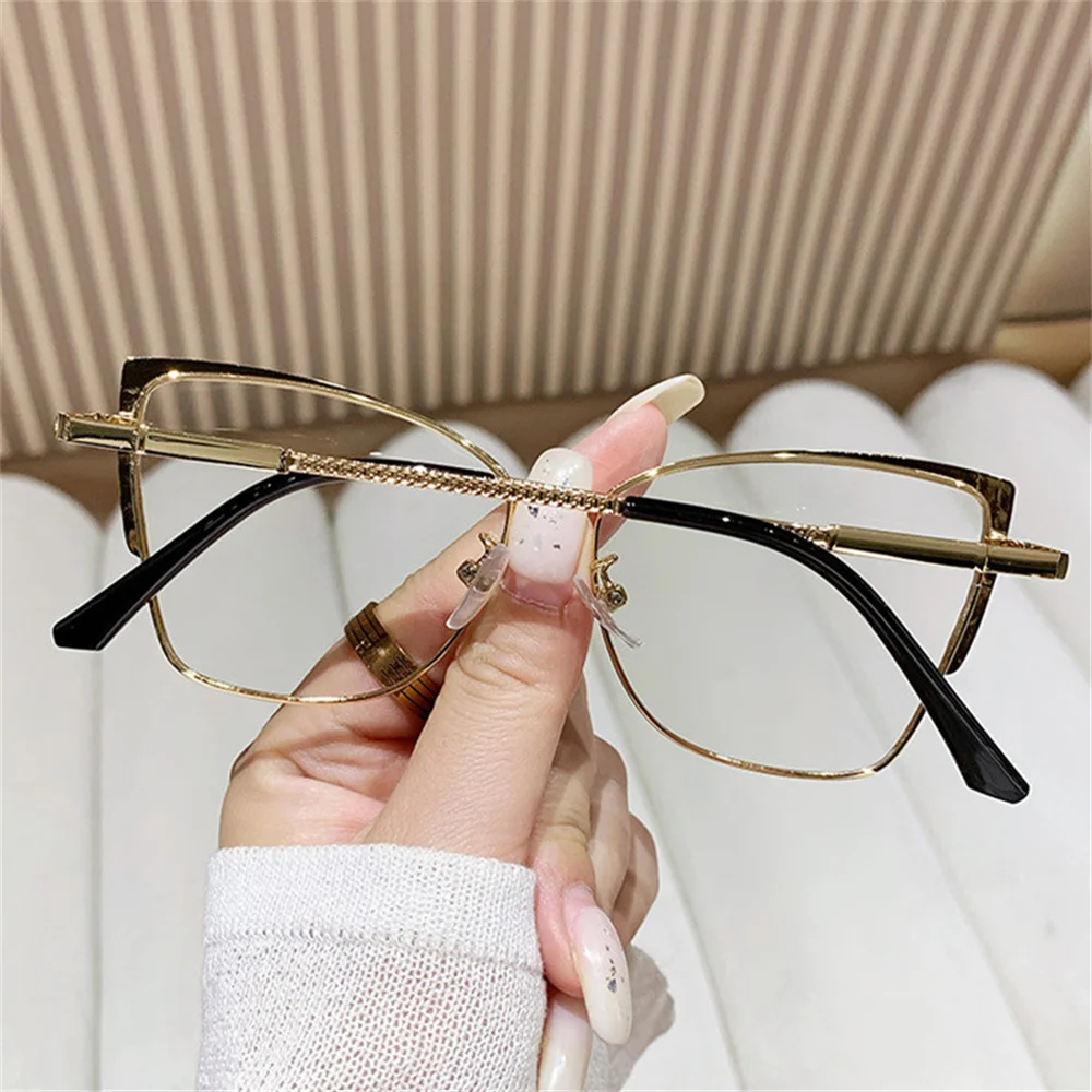 Vintage-Brille, Farbwechsel, Brillen, Metallrahmen, Brillen, modische Brillen, Brillen für die Bildschirmzeit – Detail 12
