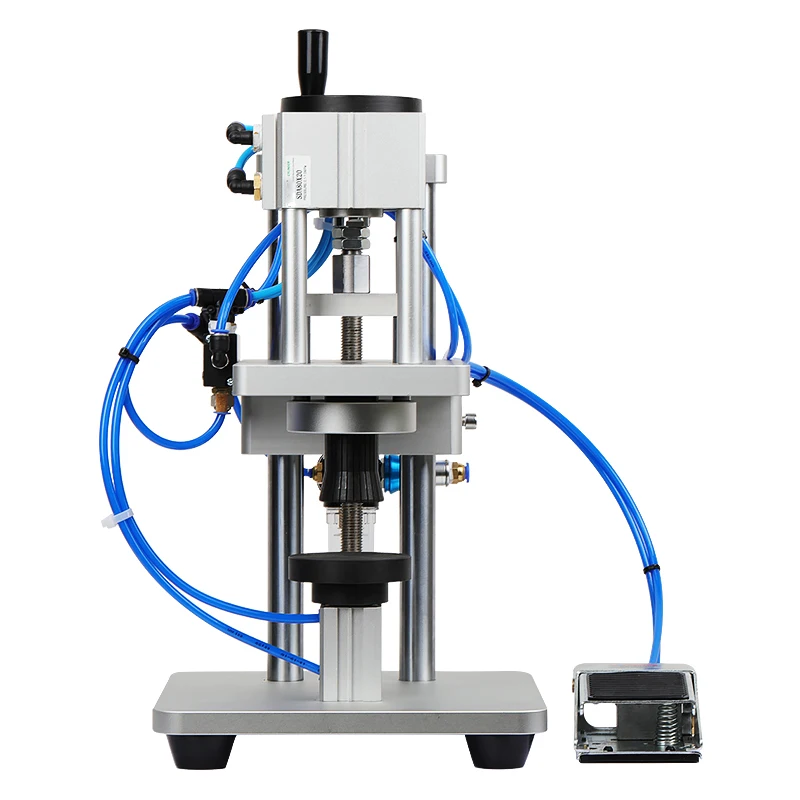 

Pneumatic Bottle Taping Machine Capping Machine Mouth Grabbing Machine Nozzle Aluminum Cap Solvent Cap Locking Machine