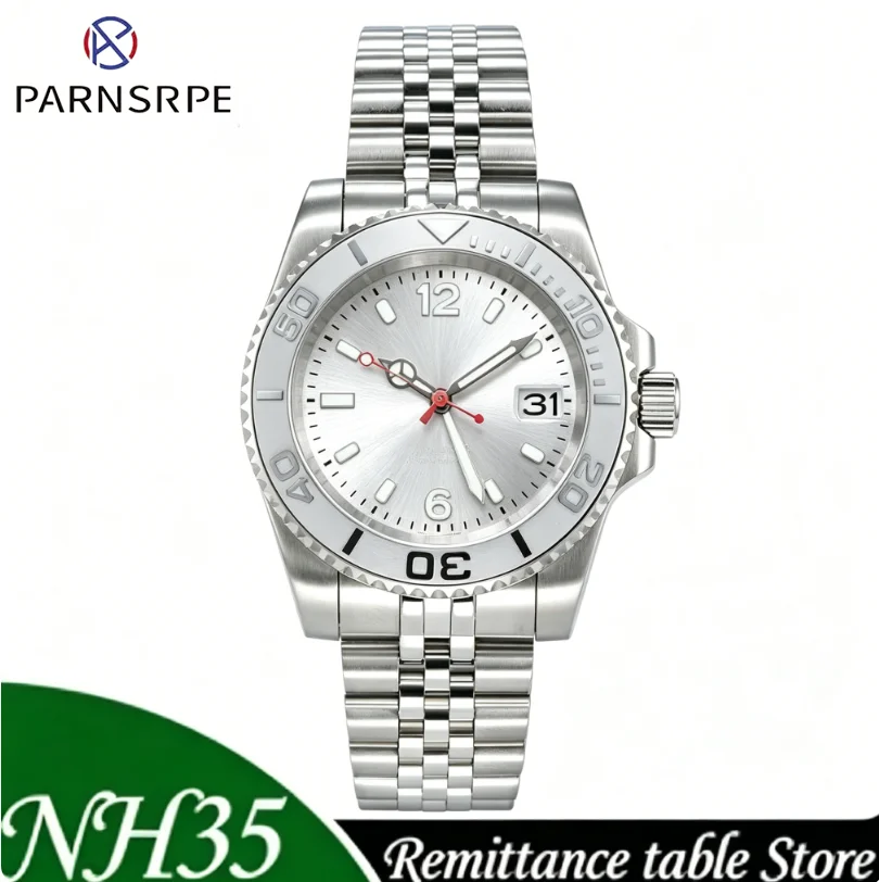 

Automatic Men's Watch, NH35 Automatic Movement Mechanical Sapphire Glass Case Water Resistant Bracelet