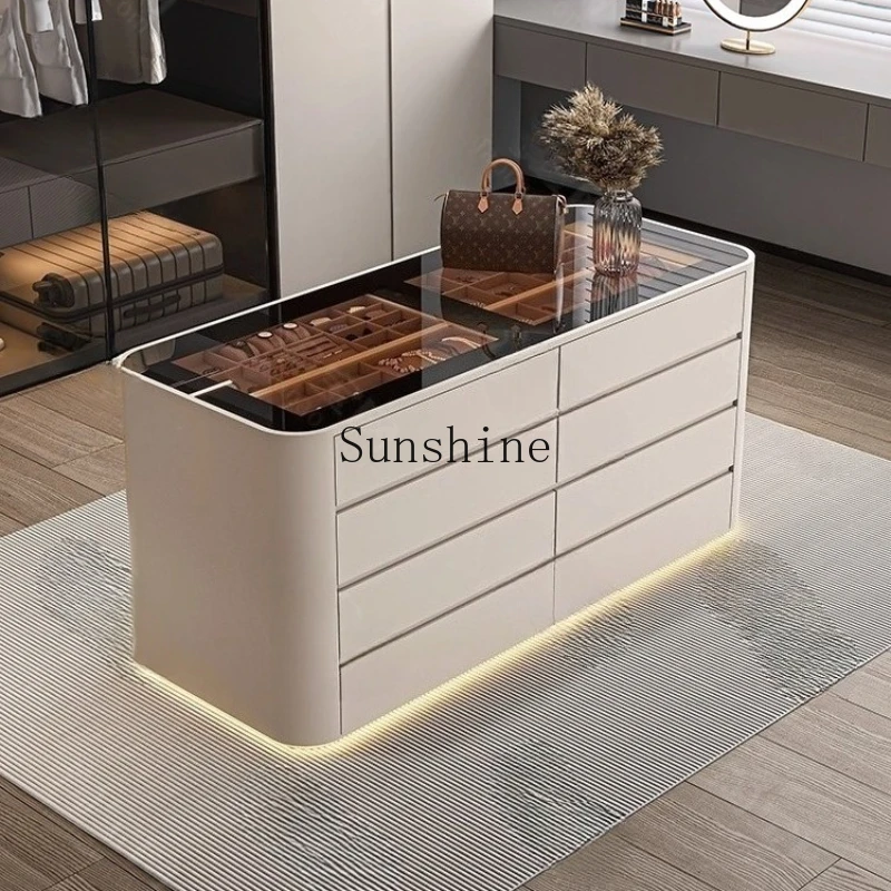 

Light luxury high-end jewelry display cabinet Nakashimadai clothing store decorative cabinet