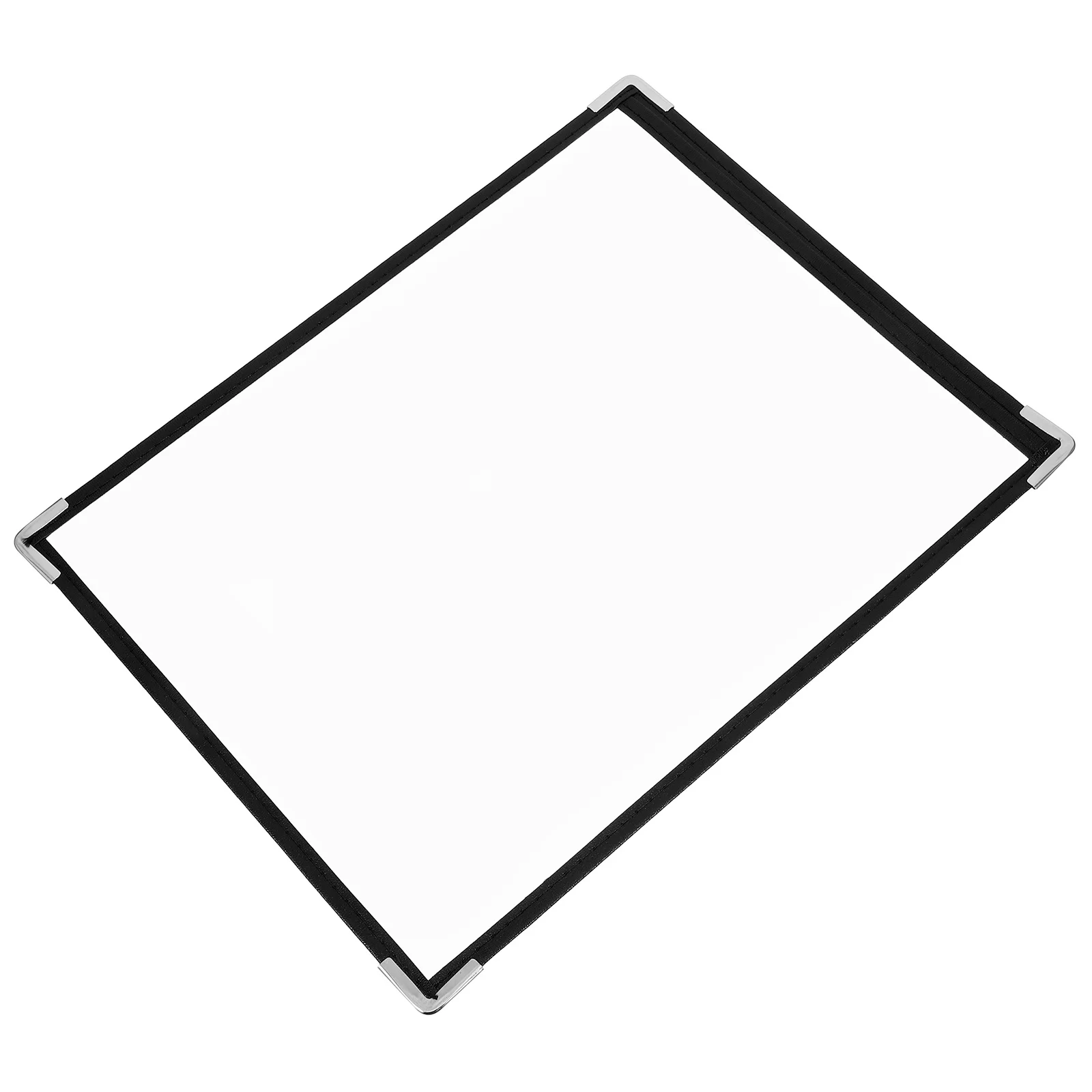 Cubierta de menú de PVC transparente, carpeta transparente desmontable de doble cara, fácil de reemplazar, para restaurantes, cafeterías, barras, soportes de menú A4, organizar
