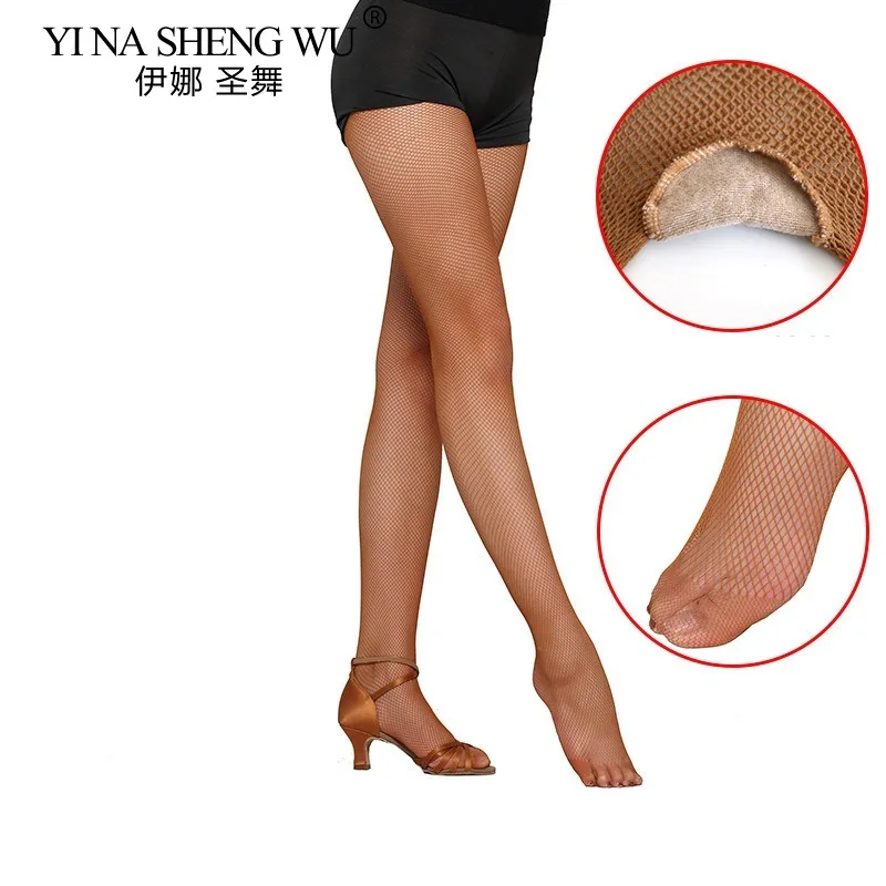 Professional Latin Dance Fishnet Stockings Rumba&Cha Cha Dance Competition Special Pantyhose Stockings for Children/adults