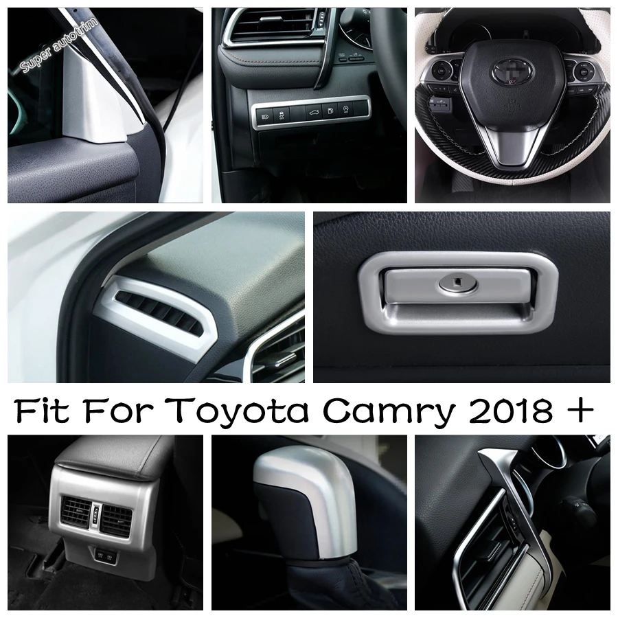 

Gloves Storage Box Handle Buckle Gear Shift Head Cover Trim Matte Style For Toyota Camry 2018 - 2023 Whole Interior Accessories