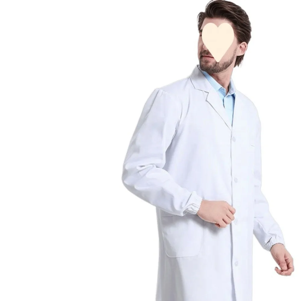

Men's and Women's White Coats Universal Long-sleeved Short-sleeved Nurse Clothes Factory Laboratory Clothes