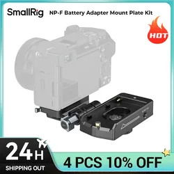 SmallRig NP-F Battery Adapter Mount Plate Kit for Mirrorless Cameras Rotatable Adapter with Dual Arca-Swiss Dual DC Output Ports