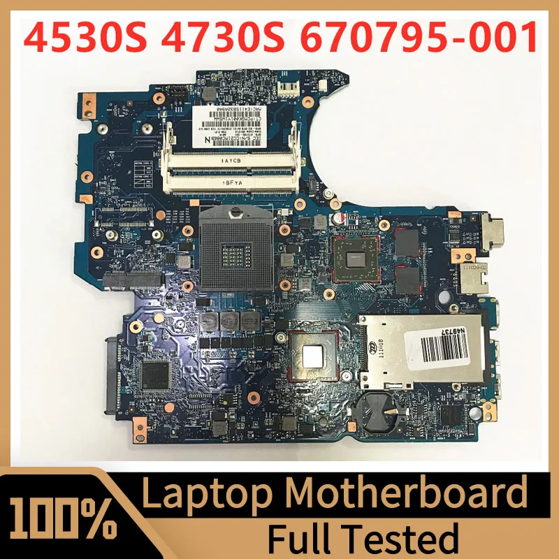 

670795-001 670795-501 670795-601 Mainboard For HP 4530S 4730S Laptop Motherboard 216-0809024 HM65 1GB 100% Tested Working Well