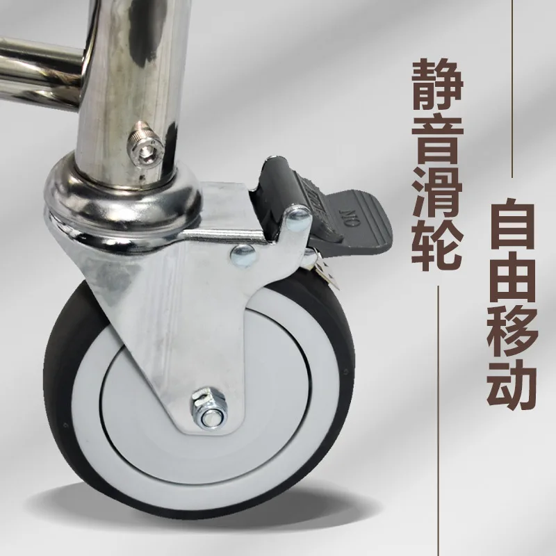 Folding Deluxe Food Delivery Vehicle Hotel Rooms Restaurant Commercial Stainless Steel Trolley Mobile High-end Insulation Box