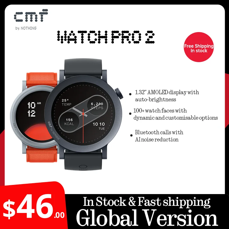 Глобальная версия CMF от Nothing Watch Pro 2