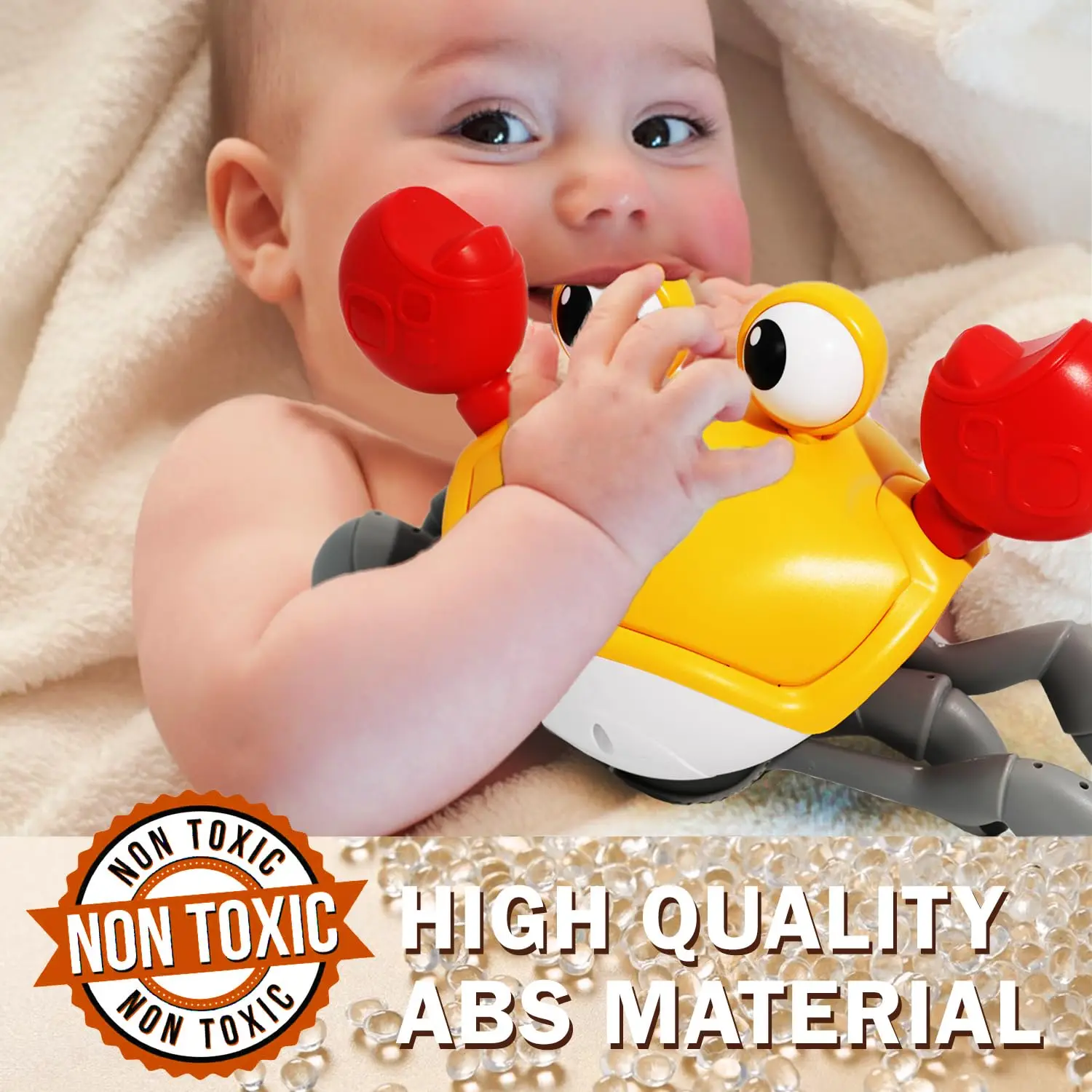 Juguete para gatear de pulpo y cangrejo de Escape por inducción para niños pequeños, mascota Musical electrónica para evitar obstáculos, juguetes interactivos para fiestas divertidas para bebés