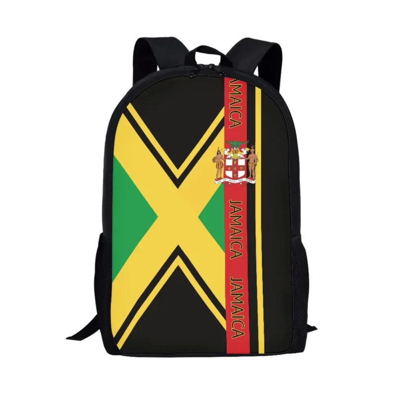 Sac à dos imprimé Jamaican Feel pour enfants, sac d'école pour étudiants, sac de livre pour garçons, sac pour ordinateur portable 03/Casual, sacs à dos de voyage