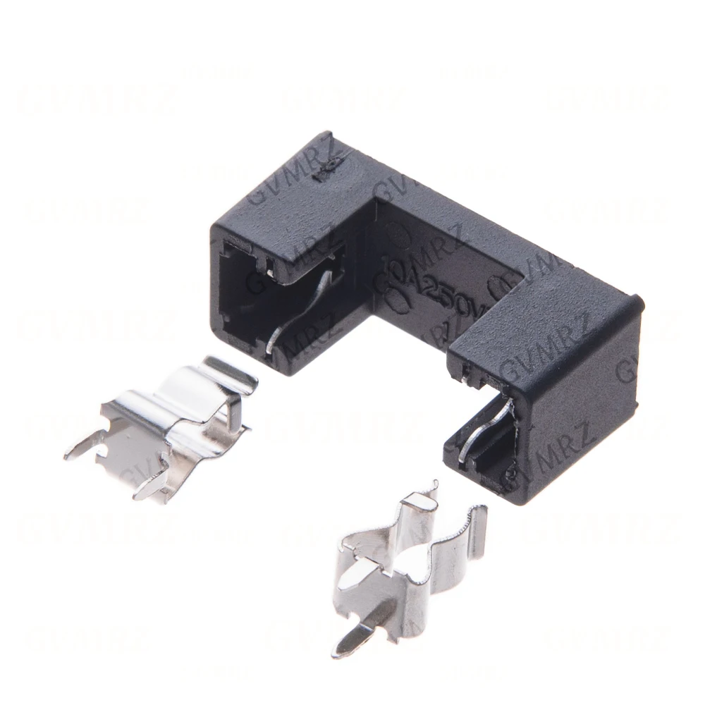 10PCS 5x20mm Fuse Holders 5X20 Insurance For 5*20 Insurance Tube Socket Fuse Holder