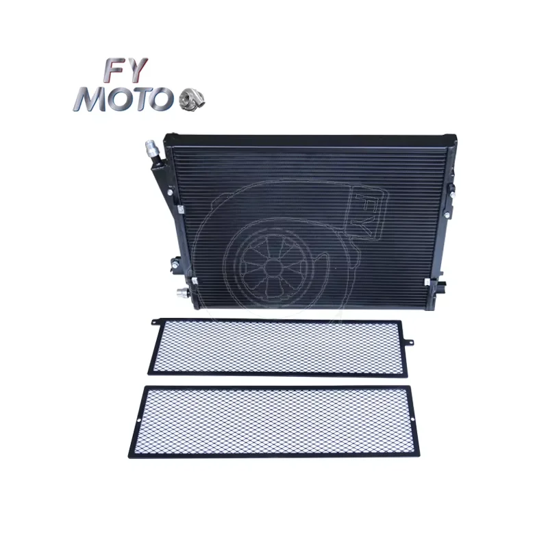 Black Aluminum Racing Radiator For BMW G80 M3 G82 M4 S58 2021+ High Performance Engine Cooling Upgrade Parts