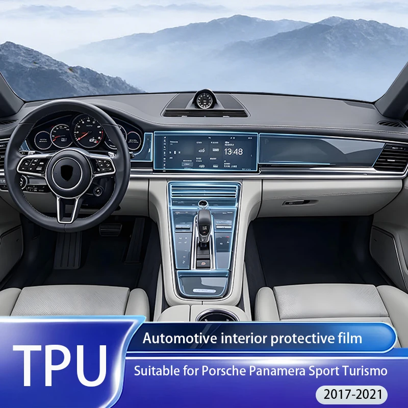 

Fit for Porsche Panamera SW 2017-2021 Clear TPU PPF GPS Nav Console Anti Scratch Interior Protect Decor Accessory Stickers