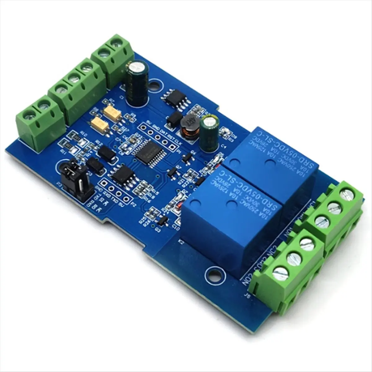 Special Offer-7-24V 2 Channel Relay Module Switch Modbus RTU RS485/TTL Communication Input Output with Anti-Reverse Protection