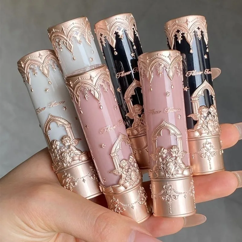 

Flower Knows Makeup Little Angel Collection Матовая помада Бархатный блеск для губ Увлажняющая атласная темная помада для губ с витамином Е