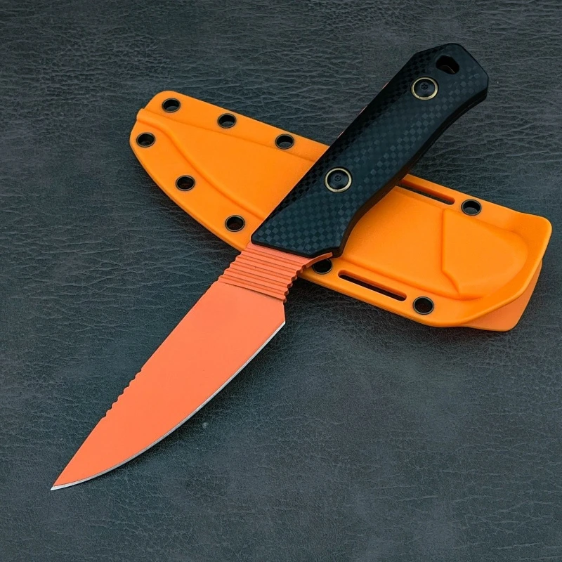 

15600 Straight Knife D2 Steel Nylon Fiber Handle Portable Outdoor Knife Wilderness Survival Self Defense Rescue EDC Multi-tools