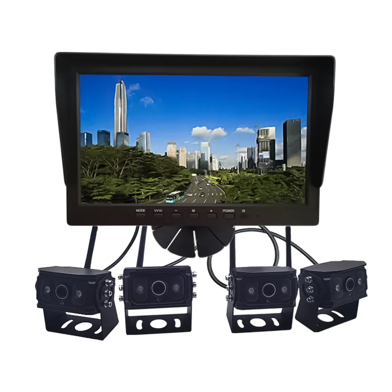 Firecore HX-9001 Vehicle Safety Car 4 Camera 360 Camera Monitor Fleet Heavy Vehicle Camera Rear View System DVR