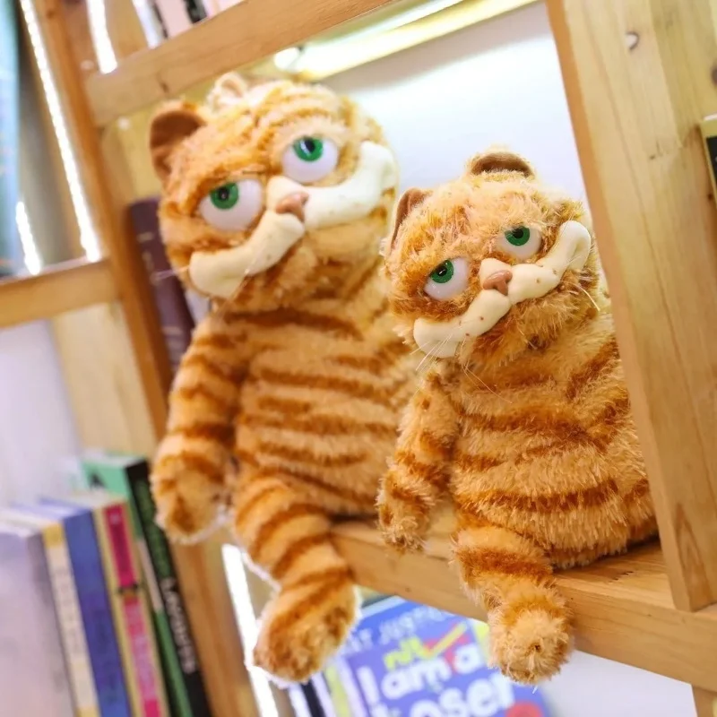 30cm lindo gato de peluche naranja gordo Animal relleno suave gato maldito amarillo Plushie dibujos animados Anime juguete divertido chico regalo de cumpleaños