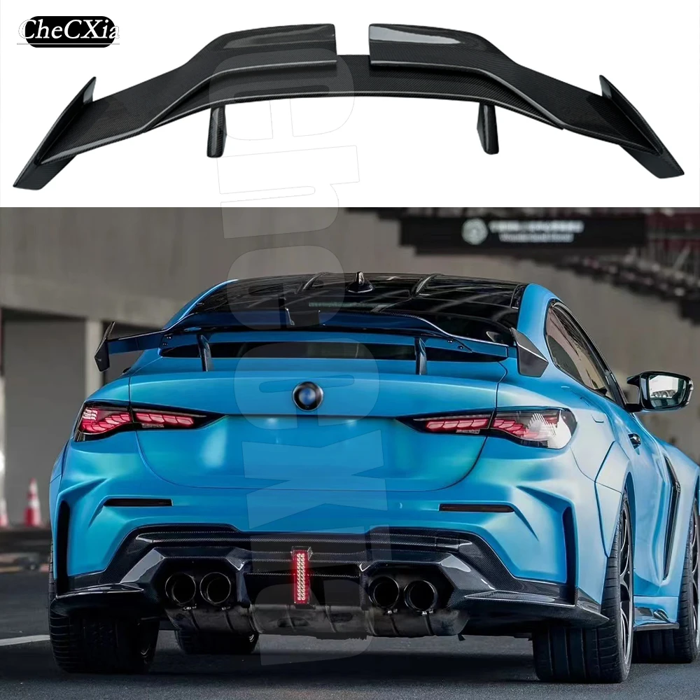 

For BMW M4 M3 M5 G38 G30 G15 G20 G80 G82 G22 High Quality Carbon Fiber Rear Roof Spoiler Wing Trunk Lip Boot Cover Car Styling