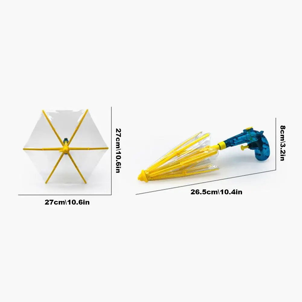 Pistola de agua con paraguas transparente para niños, juguetes interactivos para padres e hijos, juego al aire libre, Verano
