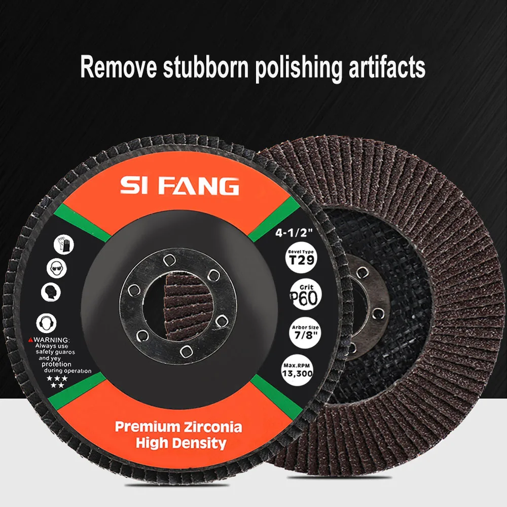 115mm 4,5 zoll T29 Professionelle Flap Discs Schleifen Räder Schleif Scheiben Für Winkel Grinder 40-320 Grit 2-10Pac – Detail 6