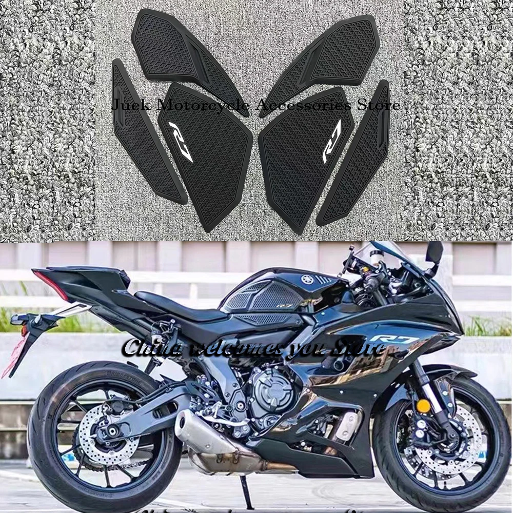 R7 NEW Fuel Tank Pad for YAMAHA YZF R7 YZFR7 2021-2022 Gas Tank Pad Knee Grip Traction Pad Tank Non-slip Protector Stickers