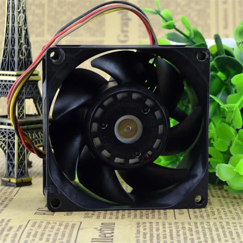 New Cooling Fan For Sanyo 9GV0848P1G13 8038 48V 0.84A 4-wire PWM Temperature Control Fan