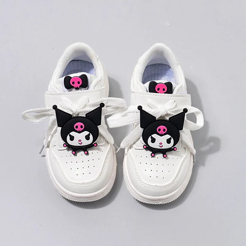 Sanrio Kuromi Children\'s Casual Shoes Girls Cute Cartoon Comfortable Board Shoes Breathable Non Slip Running Shoes Sneakers