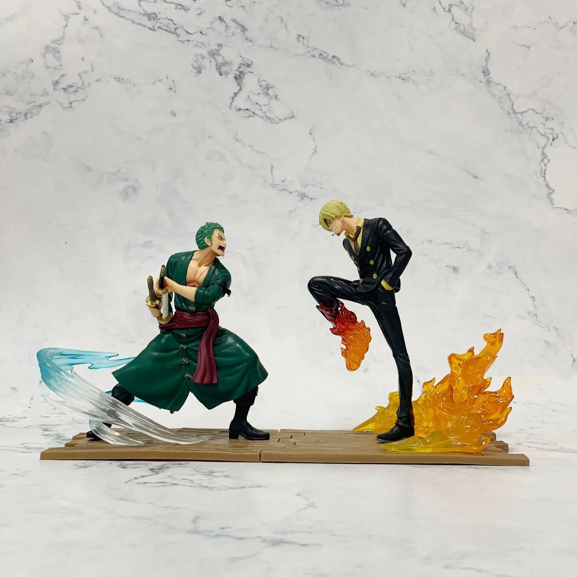15cm Anime One Piece Figure Luffy Sanji Zoro Battle Warrior Figurine Model PVC Collection Desktop Action Figure Toy Kid Gifts - view 4