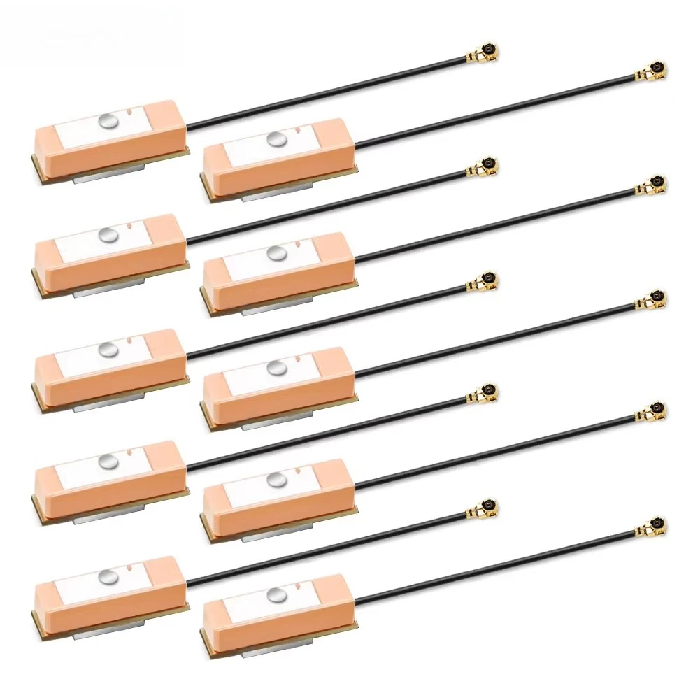 10PCS Active GPS+Beidou Dual-frequency Mini Ceramic Antenna Secondary Amplification 22-26DBI High-gain Antenna GPS Receiver