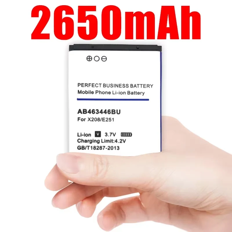 2650mah Ab463446bu Battery for Samsung Sgh C512 X208 1258 1250 C3300k B189 B309 F299 X969