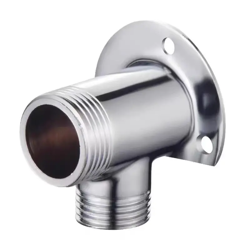 Stainless Steel Shower Arm Wall Mounted Shower Head Extension Arm Joint Shower Nozzle Bathroom Accessories Fixed Base Bracket
