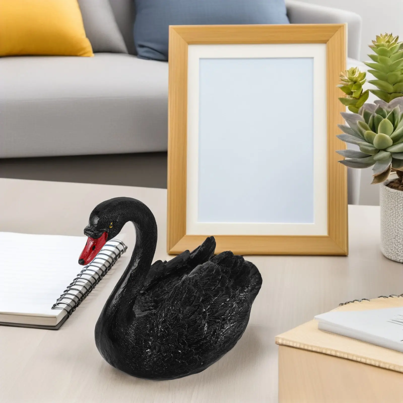 Realistic Floating Swan Sculpture Elegant Outdoor Garden Yard Pond Decoration Plastic Swan Statue Water Fountain Ornament