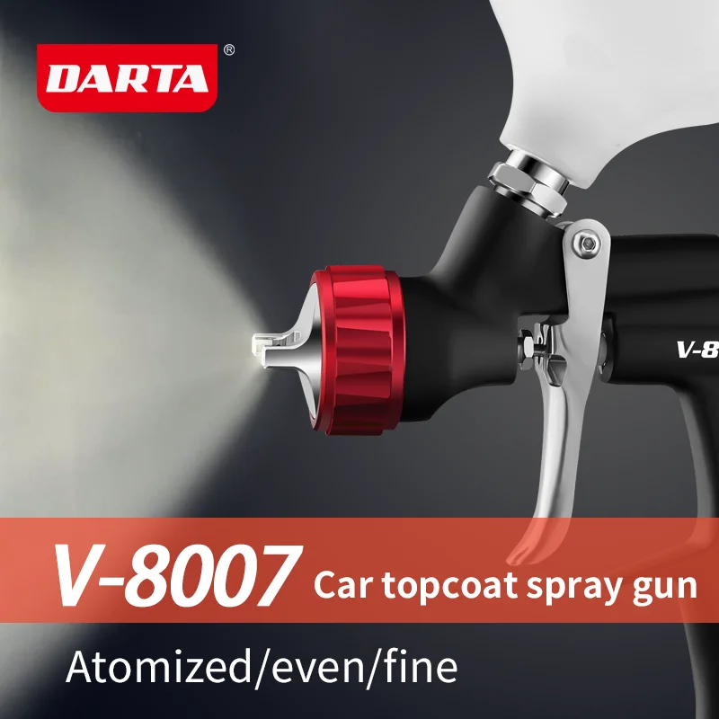 DARTA V-8007 varnish topcoat pot spray gun high atomization automotive spray gun oil and water dual-use sheet metal