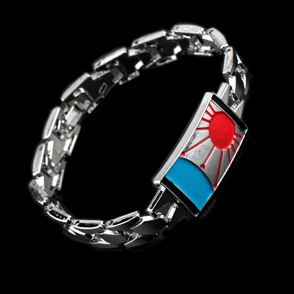 Demon Slayer Enamel Bracelet Kimetsu No Yaiba Kamado Tanjirou Nezuko Link Chain Wristband for Anime Fans Collectible Jewelry