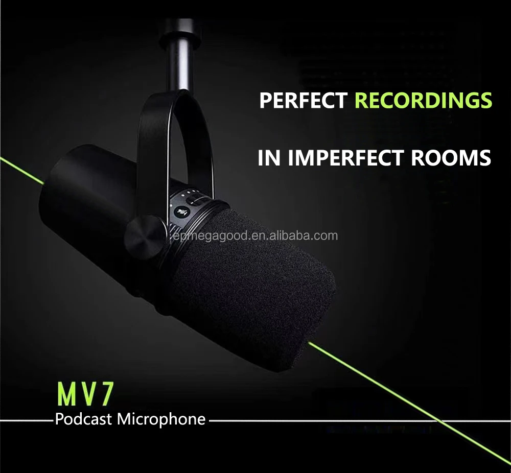 MV7 Microphone Built-in Sound Card Dubbing Singing/host Live Broadcast/desktop Notebook MV7 Podcast Microphone