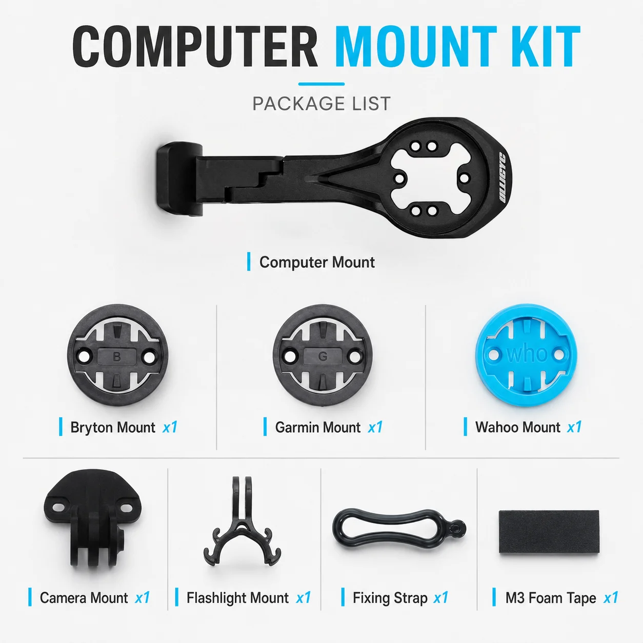 ULLICYC Aluminum Alloy Bike Stem Computer Mount Fit SCOTT SYNCROS ADDICT RR IC RR1.5 RR2.0 Garmin1050 Wahoo Giant Bryton GPS Mo