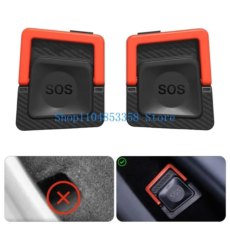 652F Efficient Rear Door Handle Emergency Rear Door Safety Handle ABS for Vehicle