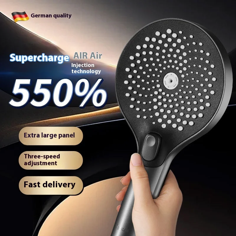 

Upgrade the pressurized showerhead, super strong showerhead, bathroom and household showerhead, large water outlet showerhead