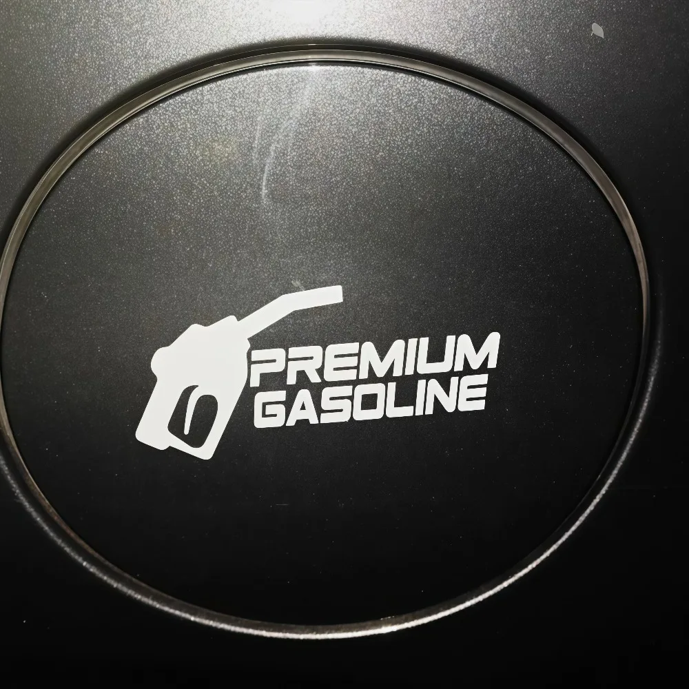 Waterproof vinyl sticker for motorcycle fuel tank, car fuel cap, multi-color, diesel, premium gasoline, unleaded fuel, 1 piece