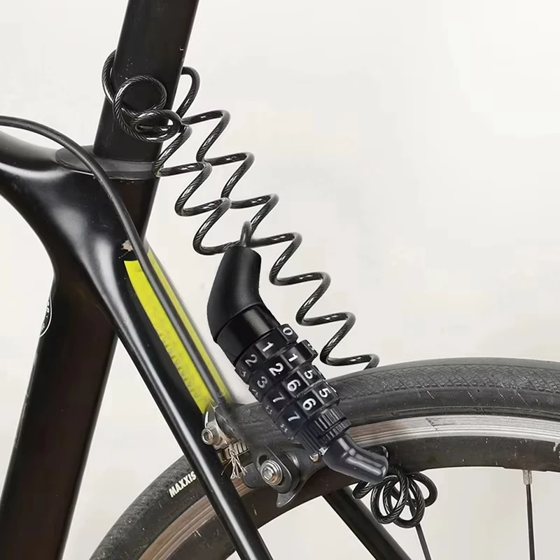 Bicycle Lock Steel Wire Chain Lock Mountain Bike Motorcycle Anti-theft Code Steel Wire Rope Lock Luggage Lock Helmet Lock - view 3