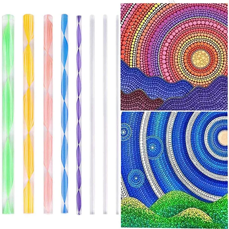 A98E-80 Pcs Mandala Dotting Tools For Painting Rocks Mandala Stencils Kit Ball Stylus Clay Sculpting Carving Tools